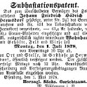 1878-05-01 Hdf Versteigerung Haedrich